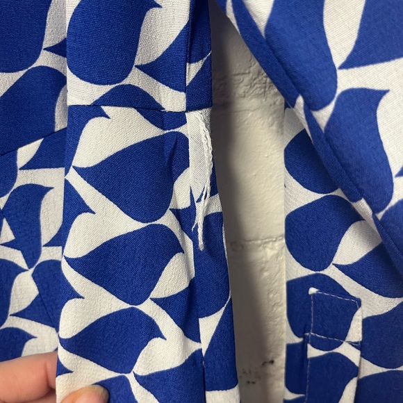 Kate Midi Shirt Dress in Mazarine Blue Birdie. Size 8 US - Picture 5 of 12